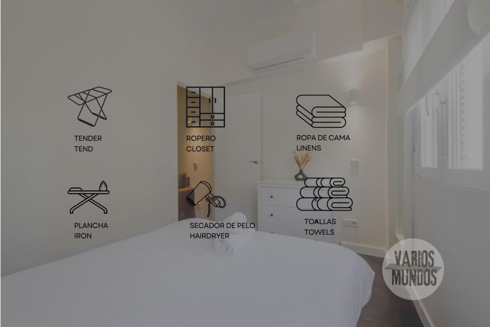 Confortable Apt Para 3 Pax A 1 Min De Gran Via Madrid Eksteriør bilde